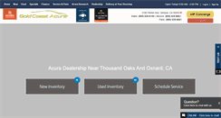 Desktop Screenshot of goldcoastacura.com